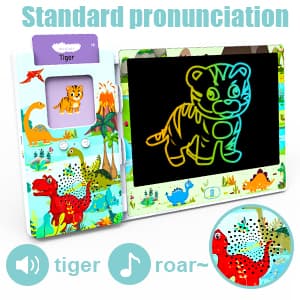 Talking Flash Cards with LCD Writing Tablet, Autism Sensory Toys for Autistic Children, Speech Therapy Toys, 224 Sight Words Educational Learning Toddler Toys for 3 4 5 6 Year Old