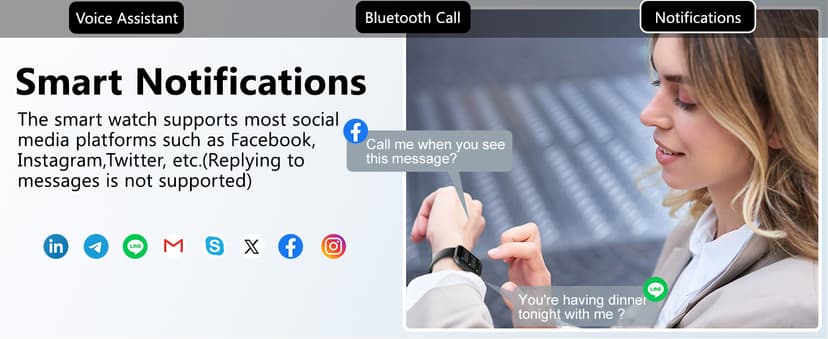 Health Smart Watches for Men Women - 1.87'' Large Display Fitness Trackers Watch with Heart Rate, Blood Pressure, Blood Oxygen, Sleep & Stress Track, 110+ Sports Modes, IP68 Waterproof Watch,Black