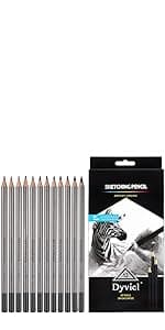 Dyvicl Hand Lettering Pens, Calligraphy Brush Pens Art Markers for Beginners Writing, Sketching, Drawing, Illustration, Scrapbooking, Journaling, Black Ink Pen Set, 8 Sizes
