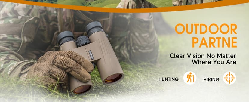 12x42 HD Binoculars for Adults High Powered Binoculars with Upgraded Phone Adapter Compact Binocular with Low Light Night Vision for Bird Watching Hunting Outdoor Sports Concerts Camo