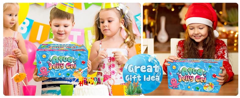 wookidel Magic Water Elf Toy Kit, Aqua Fairy Water Gel Kit with 20PCS Magic Gels and Animal Molds, Gift for Christmas, Easter, Birthday,Creative Art Craft Kits for Girls Boys 6 7 8 9 10 Year Old