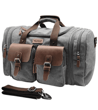 Wildroad Waxed Canvas Duffle Bag - 50L Waterproof Weekender Overnight Travel Bag