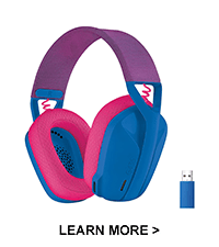 Logitech G733 Lightspeed Wireless Gaming Headset, Suspension Headband, Lightsync RGB, Blue VO!CE Mic, PRO-G Audio – Black, Gaming Headset Wireless, PC, PS5, PS4, Switch Compatible