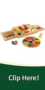 Large Charcuterie Cheese Board and Knife Set, 3 Drawers Kitchen Charcuterie Platter & Large Serving Tray - House Warming, Anniversary Wedding Gifts for Couple, Bridal Shower Gift for Women