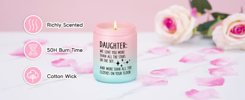 Miracu Candle, Teen Girls Gifts for Daughter, Teenage Girl Presents - Birthday Gifts for Teens 16-18 - Funny 2025 Christmas, Valentines Teenage, Unique Daughter Birthday Presents Ideas from Mom Dad