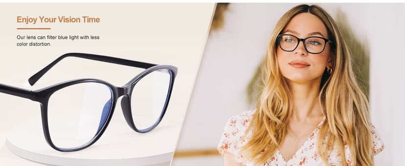 Madison Avenue Blue Light Blocking Glasses Anti Eyestrain UV Glare Blue Light Glasses for Women TV Phone Computer Gaming Eyeglasses Liberty (Crystal Brown)