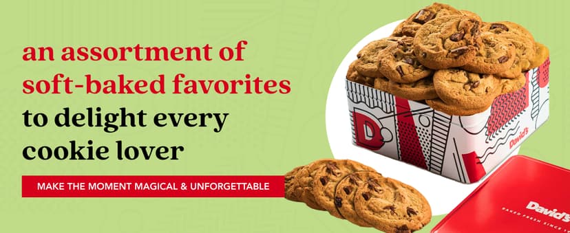 David's Cookies 2lbs Chocolate Chunks Fresh Baked Cookies - Handmade and Gourmet Cookies - Delectable and Made with Premium Ingredients - Cookie Gift Basket - Great Gift For All Occasions