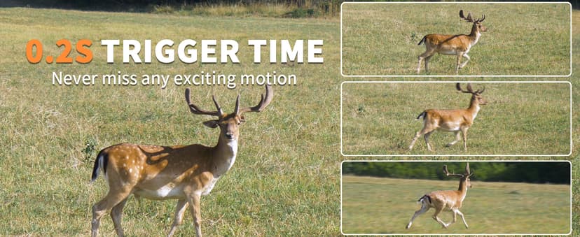 Trail Camera, 60MP Hunting Camera with WiFi, 32GB TF Card, Night Vision, Motion Activated, IP66 Waterproof, 120°Wide-Angle for Deer Scouting or Home Security, APP Control, H.264 MP4 Video