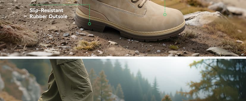 COTTIMO Womens Hiking Snow Winter Boots- Ladies Casual Outdoor Lightweight Ankle Boots Work Backpacking Lace up Fur Lined Walking Trekking Shoes