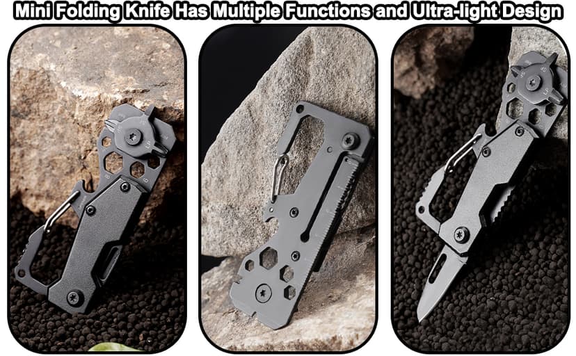 Mens Gifts Multi Pocket Knife - Unique Gift Ideas for Christmas Stocking Stuffers Birthday Valentines Fathers Day Anniversary, Novelty Folding EDC Knife for Xmas Secret Santa Gifts for Him Dad Husband