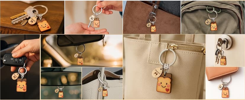 Next Chapter, New Home, Engagement, New Job, PBJ, 18 21 Birth, Loaf You, Thank You, Graduation Gifts, Couple, Friend, Retired PEALICIOUS Toast Keychain for Girls New Beginnings Congratulations Gifts B0FNQY48F8