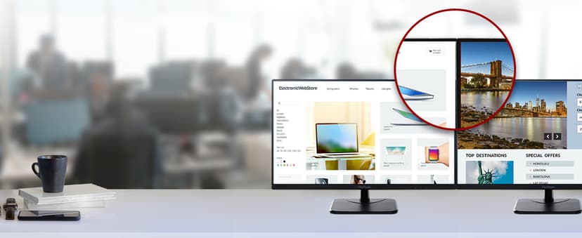ViewSonic VA2256-MHD 22 Inch 1080p Monitor, IPS Display with FreeSync for Smooth Home and Office Viewing, HDMI, DisplayPort, and VGA Inputs