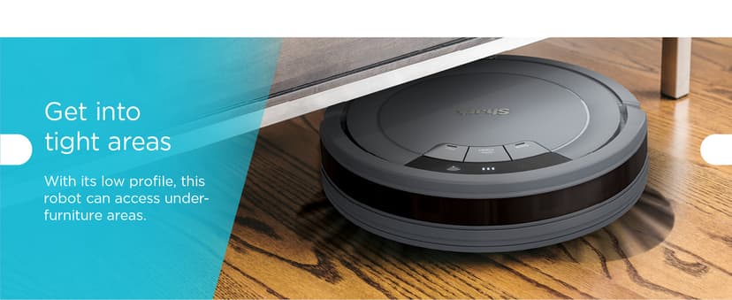 Shark AV753 ION Robot Vacuum, Tri-Brush System, Wifi Connected, 120 Min Runtime, Works with Alexa, Multi Surface Cleaning, Grey
