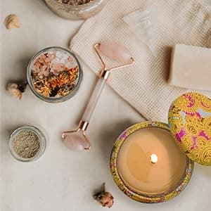 Scented Candles Gift Set, 8% Essential Oil, 4 Pack Aromatherapy Candle, Stress Relief Gifts for Women,120H Burning, Candles for Home Scented, Ideal for Birthday, Christmas, Thanksgiving, Mother's Day