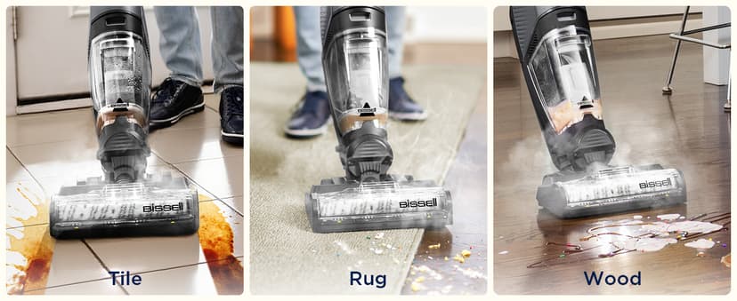 BISSELL® CrossWave® HydroSteam™ Wet Dry Vac, Multi-Purpose Vacuum, Wash, and Steam, Sanitize Formula Included, 35151