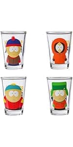 Silver Buffalo Sanrio Hello Kitty Spring Garden Flowers 4 Pack Mini Glass Set, 1.5 Ounces