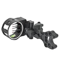 5 Pin Bow Sight for Compound Bow .019” Fiber Optics Archery Recurve Bow Sight with Knobs Windage & Elevation Adjustable Archery Sights Right Handed for Hunting Competition Practice