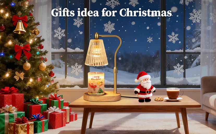 Candle Warmer Lamp with Timer Dimmer Adjustable Height for New Home Bedroom,Mothers Day Gifts,Vintage Home Decor for Scented Jar