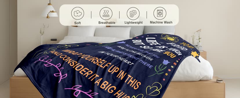 Best Friend Birthday Gifts for Women - Friendship Gift for Women - Christmas Valentines Graduation Birthday Gift Ideas for Best Friend Bestie BFF - Presents for Female Unique - Throw Blanket 50"x60"