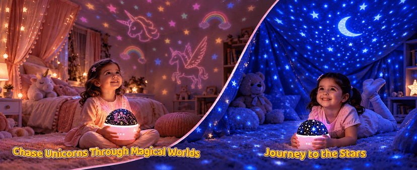 MINGKIDS Unicorn Toys Night Light for Toddler Girls,Unicorn Gifts Age 6-8,Unicorns and Starry Night Light Projector for Kids, Birthday Gift for 3-10 Year Olds Girls B08RHYX8CV