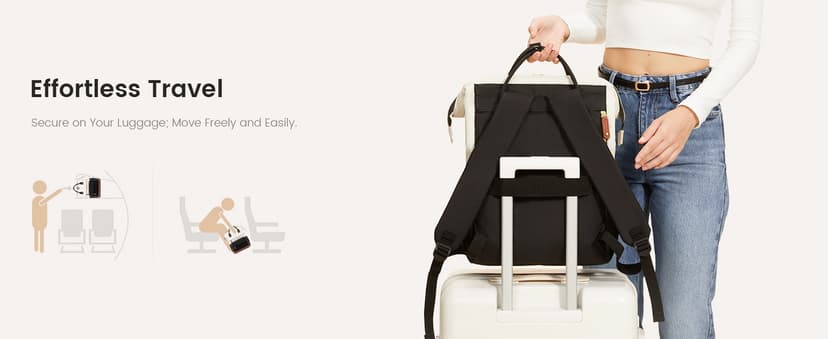 LOVEVOOK Laptop Backpack for Women, 15.6 Inch Work Business Backpacks Purse With Large Capacity, Waterproof Nurse Bag College Bookbag for School, Waterproof Casual Daypack for Travel