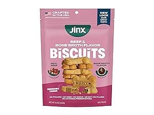 1 Pack Healthy Dog Treats Training with Real Beef & Fiber Rich Banana - Stocking Stuffer Gifts - Puppies, Adults & Seniors Jinx Holiday Dog Training Treats, Beef & Banana, Christmas Dog Treats, 4oz B0HCF87YPN