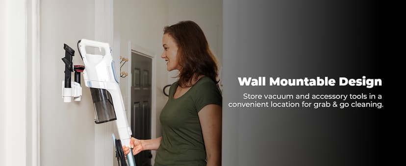 Kenmore CS2015 200 Series Corded Stick Vacuum, Detachable Hand Vac with 2-Motor Powerful Suction, Hair Eliminator Nozzle, LED Headlight & Swivel Steering for Carpets, Bare Floors and Couches