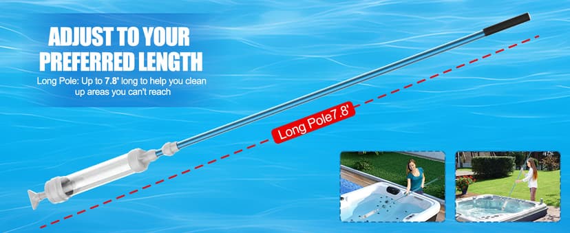 Paradise Power Spa Vac 6250 Compatible HotTub Vacuum-Cordless, No Batteries, Sucks UpRocks, Leaves in Spas, Hot Tubs, Pool Steps