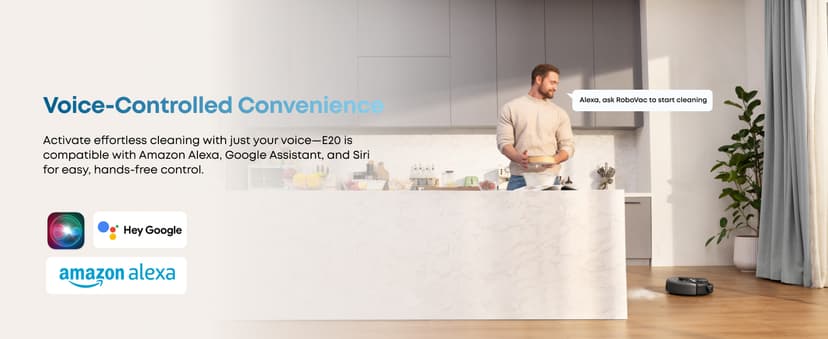 eufy Robot Vacuum 3-in-1 E20,with Versatile Stick and Handheld Vacuum Cleaner Combo,Self Emptying Up to 75 Days,Max 30,000Pa,Smart Obstacle Avoidance,Pro-Detangle,Ideal for Carpet,Crevices,Stairs