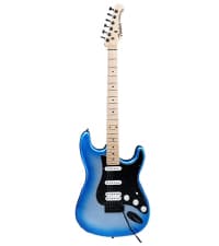 Tostar Electric Guitar: P90 Pickups, TOM Bridge & Smoked Matte Finish, 3-Way Switch, 39" Solid Body Electric Guitar for Intermediate Players, Guitarra Eléctrica Kit, Musical Birthday Gifts, Black