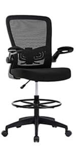 PayLessHere Home Office Chair Desk Computer Chair Adjustable Ergonomic Lumbar Support Armrest Executive with High Density Mesh 360 Degree Swivel Chair for Men Women Adults, Black