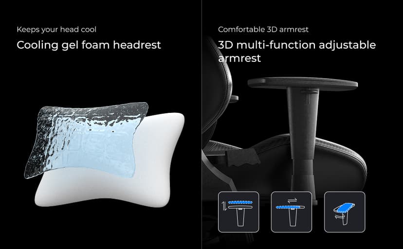 DXRacer Drifting L Ergonomic Video Gaming Chair with Lumbar Support and Headrest, Office Reclining Computer Chair for Adults (EPU Leatherette, Zero)