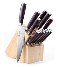 PAUDIN Nakiri Knife - 7" Razor Sharp Meat Cleaver and Vegetable Kitchen Knife, High Carbon Stainless Steel, Multipurpose Asian Chef Knife for Home and Kitchen with Ergonomic Handle