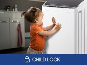 ROVSUN 30LBS Washing Machine, Full-Automatic Portable Washer with Stainless Steel Drum, Electric Laundry Machine, Washer and Spin Dryer Combo with Drain Pump for Home, Apartment