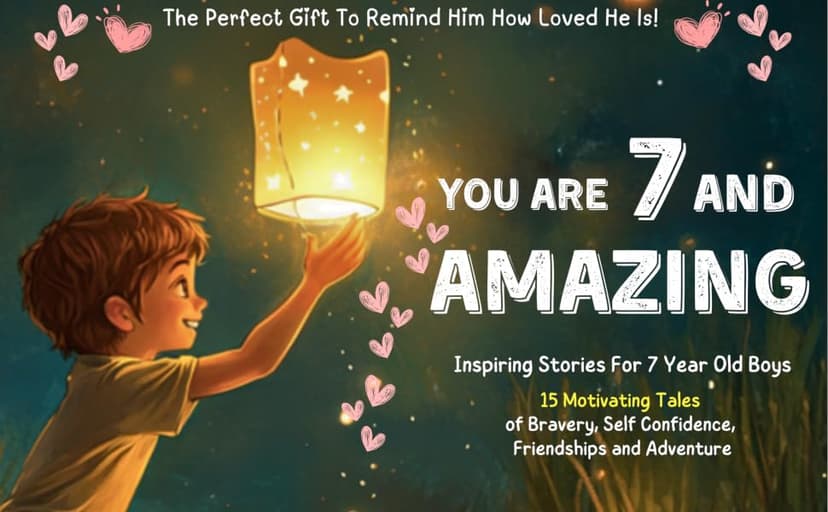 You Are 7 And Amazing! Inspiring Stories For 7 Year Old Boys: 15 Motivating Tales About Bravery, Self-Confidence, Friendships and Adventure (You Are Amazing!) 1965857922