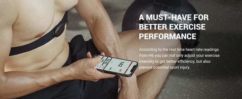 COOSPO H6 Heart Rate Monitor Chest Strap Bluetooth 4.0 ANT+ IP67 Chest Heart Rate Sensor for Peloton Polar DDP Yoga Map My Ride Garmin Sports Watches