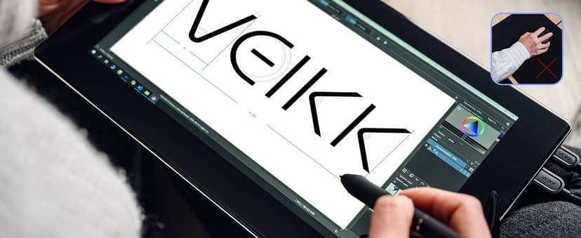 VEIKK VK1200 V2 Drawing Tablet with Screen,11.6-inch Full-Laminated Graphic Drawing Monitor,2 Battery-Free Pens with Tilt Function,6 Customizable Keys,Anti-Glare Glass(Must be Connected to PC to Work)