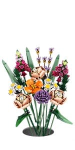 LEGO Roses - Building Toy for Kids, Girls & Boys, Ages 8+ - Artificial, Fake Roses for Home Decor & Display - Gift Idea for Plant & Flower Lovers - 40460