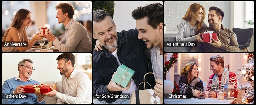 𝗞𝗻𝗼𝘁 𝗕𝗿𝗮𝗰𝗲𝗹𝗲𝘁 𝗚𝗶𝗳𝘁𝘀 𝗳𝗼𝗿 𝗠𝗲𝗻 Brown Braided Leather Stainless Steel Infinity Bracelets Lettering Love You Forever Gifts for Son Grandson Husband Boyfriend Brother Always Linked Together