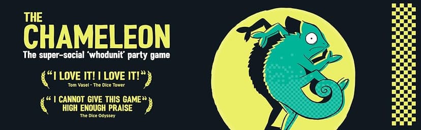 The Chameleon: Award-Winning Bluffing Board Game for Family, Adults & Friends | Includes 80 Extra Secret Words | Who is The Imposter?