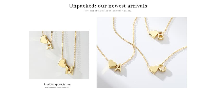 Turandoss Gold Heart Initial Necklace for Women Teen Girls - 18K Gold Plated Letter A-Z Pendant Necklace Dainty Heart Necklaces Tiny Initial Necklaces Birthday Gifts for Women Jewelry