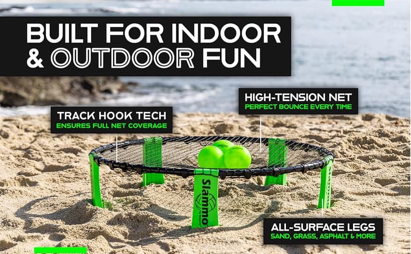 GoSports Slammo Outdoor Game Set - Perfect Holiday Gift For Teens, Kids and Family (Includes 3 Balls, Carrying Case and Rules)