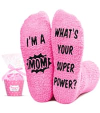 HAPPYPOP Gift Idea for Him - Gifts for New Dad Son Brother, Funny Men Socks Fathers Day