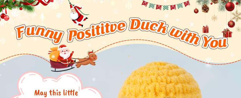 MBL Christmas Stocking Stuffers for Women - Emotional Positive Inspirational Support Small Funny Gag Crochet Duck Pickle Birthday Xmas for Men for Coworker Boss Colleges Her Him Friend