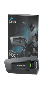 Cardo PACKTALK Edge Motorcycle Bluetooth Communication System Headset Intercom - Single Pack