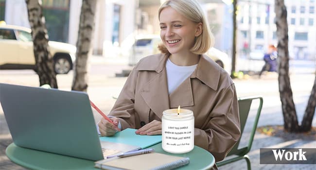 Homsolver Mother in Law Gifts, Mothers Day Birthday Gifts for Mother-in-Law, Anniversary Retirement Gift for Mom from Daughter Son in Law, Funny Lavender Candle Gift for Mom in Law B0DHLFTZ65