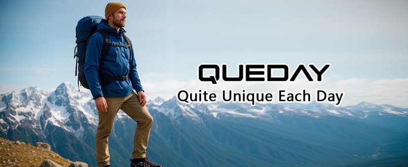 Queday Waterproof Hiking Shoes Mens Lightweight Walking Shoes Daily Hike Trekking Trail Outdoor Camping Climbing