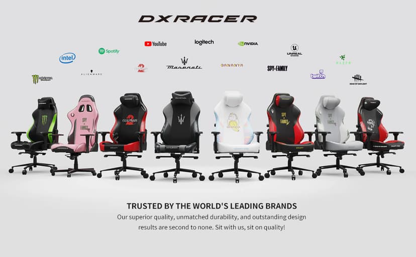 DXRacer Formula Gaming Chair - Ergonomic Chair for Computer and Video Game, Memory Foam Headrest, Lumbar Support, Water-Resistant Fabric, Black