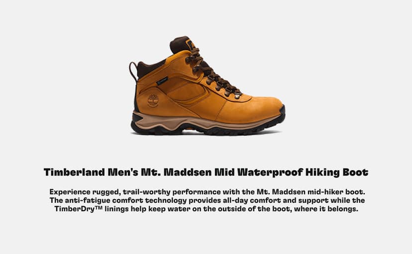 Timberland Men's Mt. Maddsen Hiking Waterproof Boots