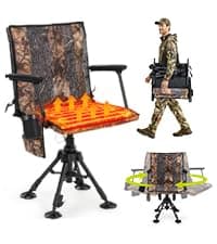 HUNTSEN Fishing Waders for Men Women - 2-Ply Nylon/PVC Waterproof Hunting Chest Waders with Boot Hanger&Phone Case, Size10-12